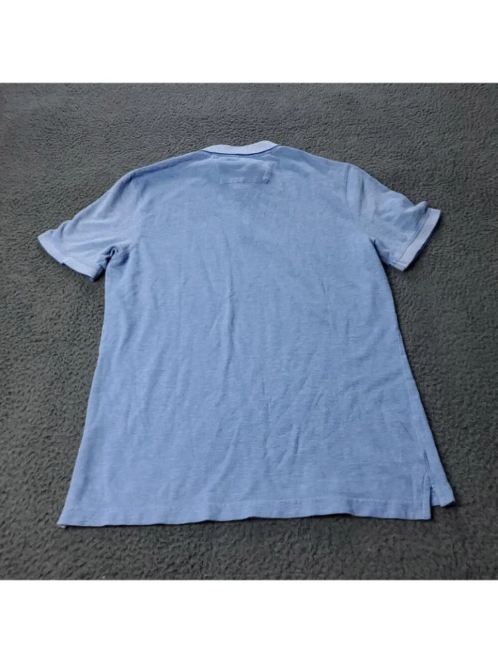 Banana Republic Polo Shirt Mens M Medium Blue Cotton Short Sleeve SF NY Casual